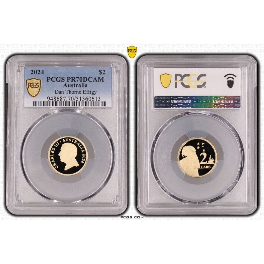 Dan Thorne Effigy, Two Dollar, 2024, PCGS PR70DCAM