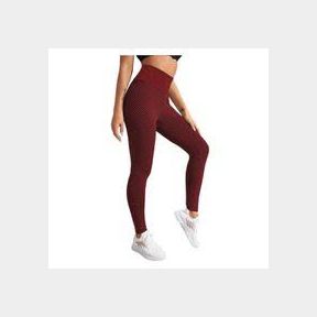 Tiktok High Waist Stretch Fit Butt Lift Yoga Leggings Tights Size: L XL - Maroon --51464/5175-CE 1