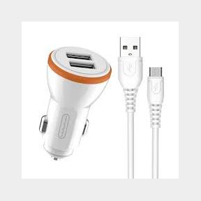 Car charger set Auspicious set with cable micro BZ15. - White - 1 m -bar 9902071701729-51730/214 B1 (S1)