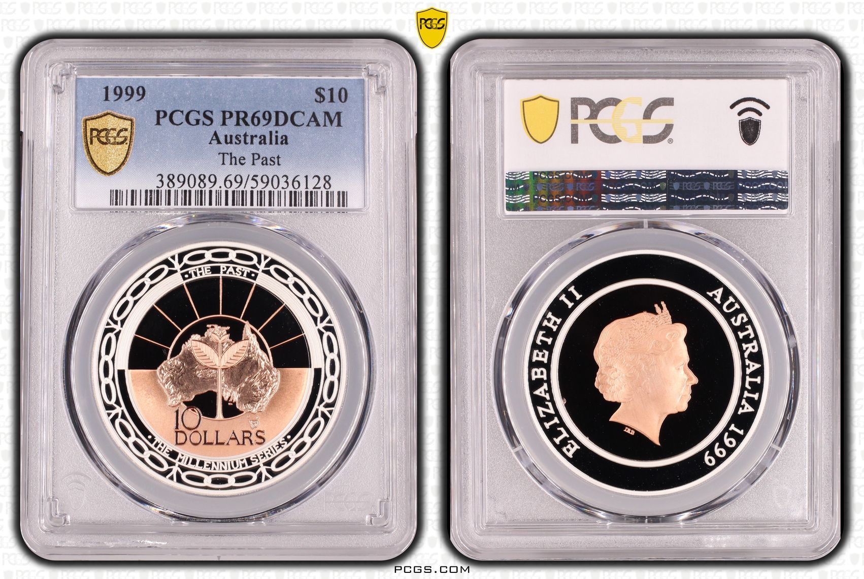 The Past, Ten Dollars, 1999, PCGS PR69DCAM