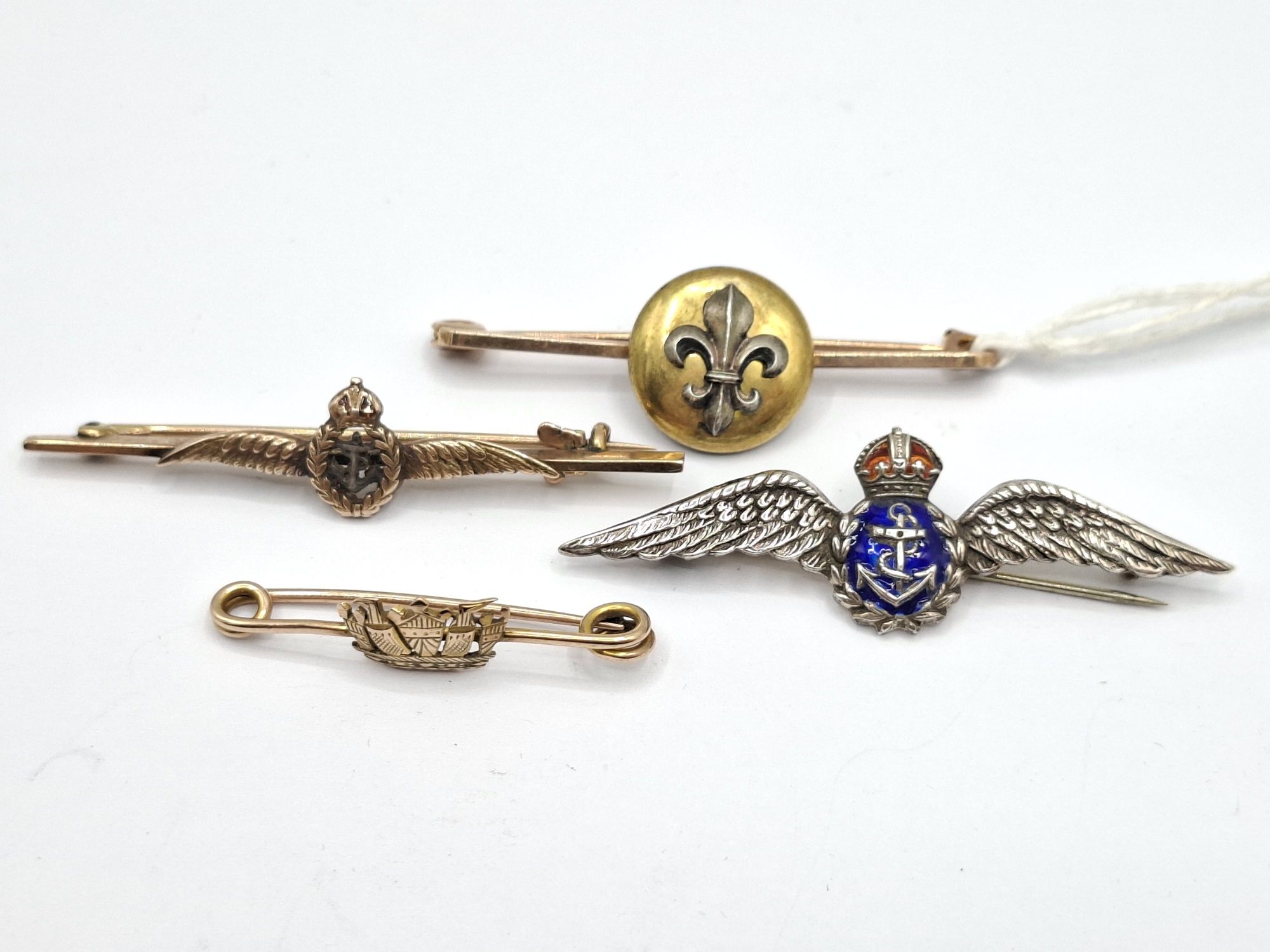 Four Wwii Sweetheart Brooches
