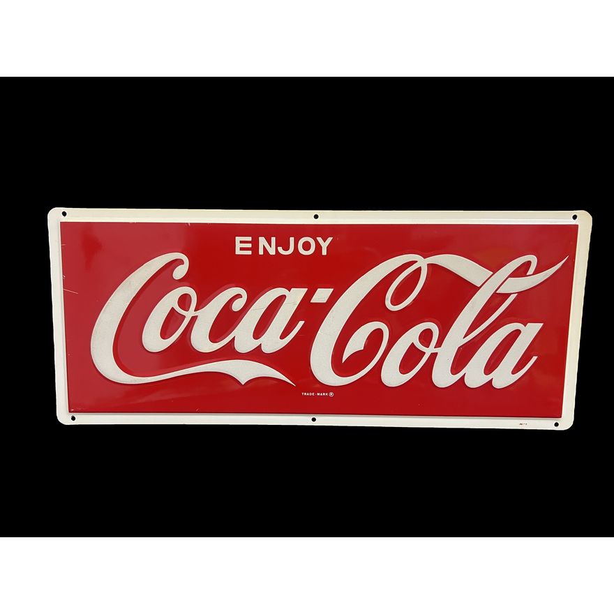 Enjoy Coca Cola Coke Tin Metal Soda Sign
