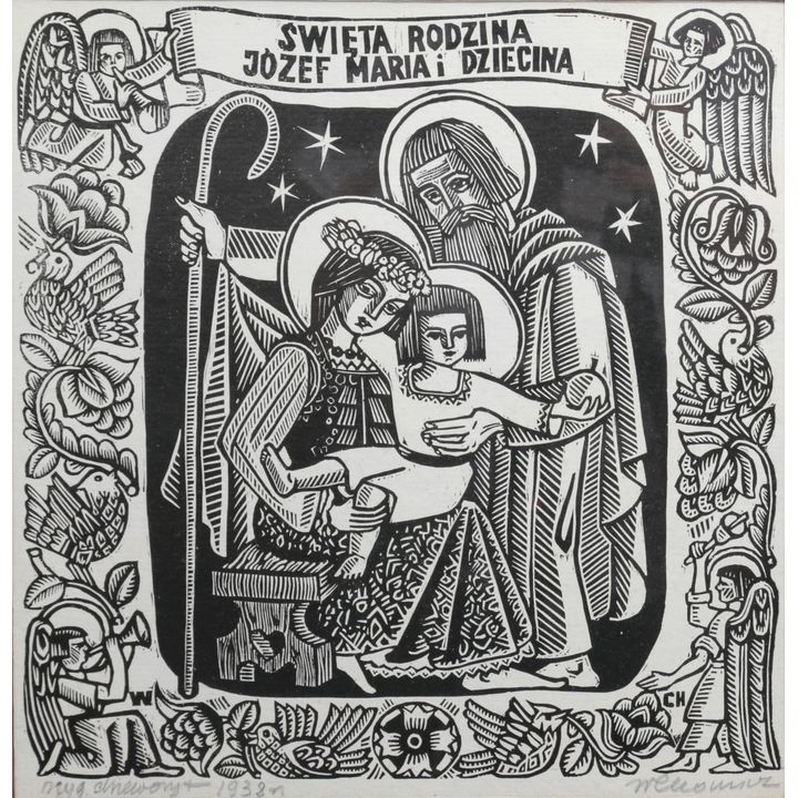 Witold Chomicz | Święta Rodzina, Józef, Maria i Dziecina, 1938 r.
