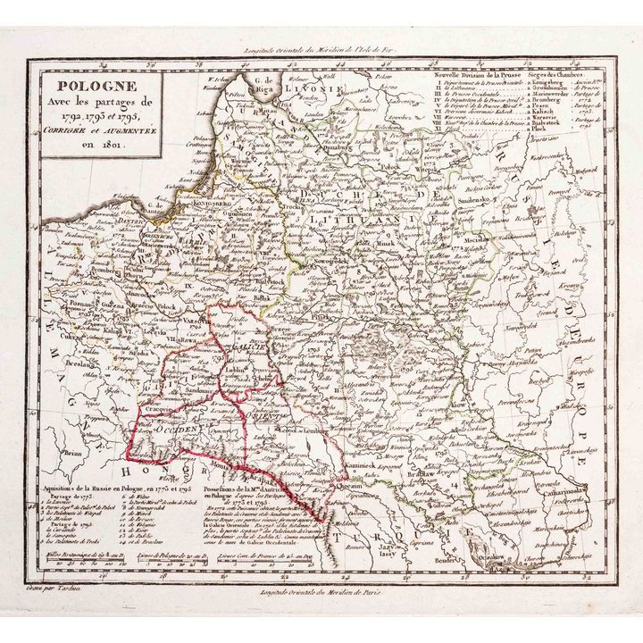 Jean Baptiste Tardieu | Pologne avec les partages