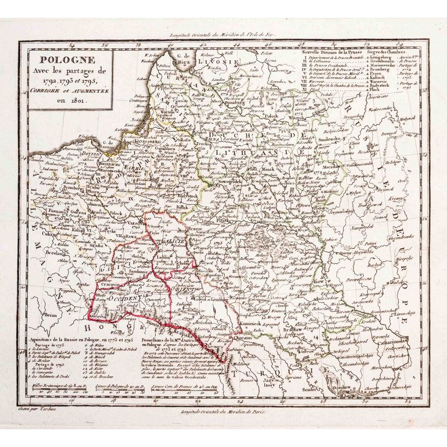 Jean Baptiste Tardieu | Pologne avec les partages
