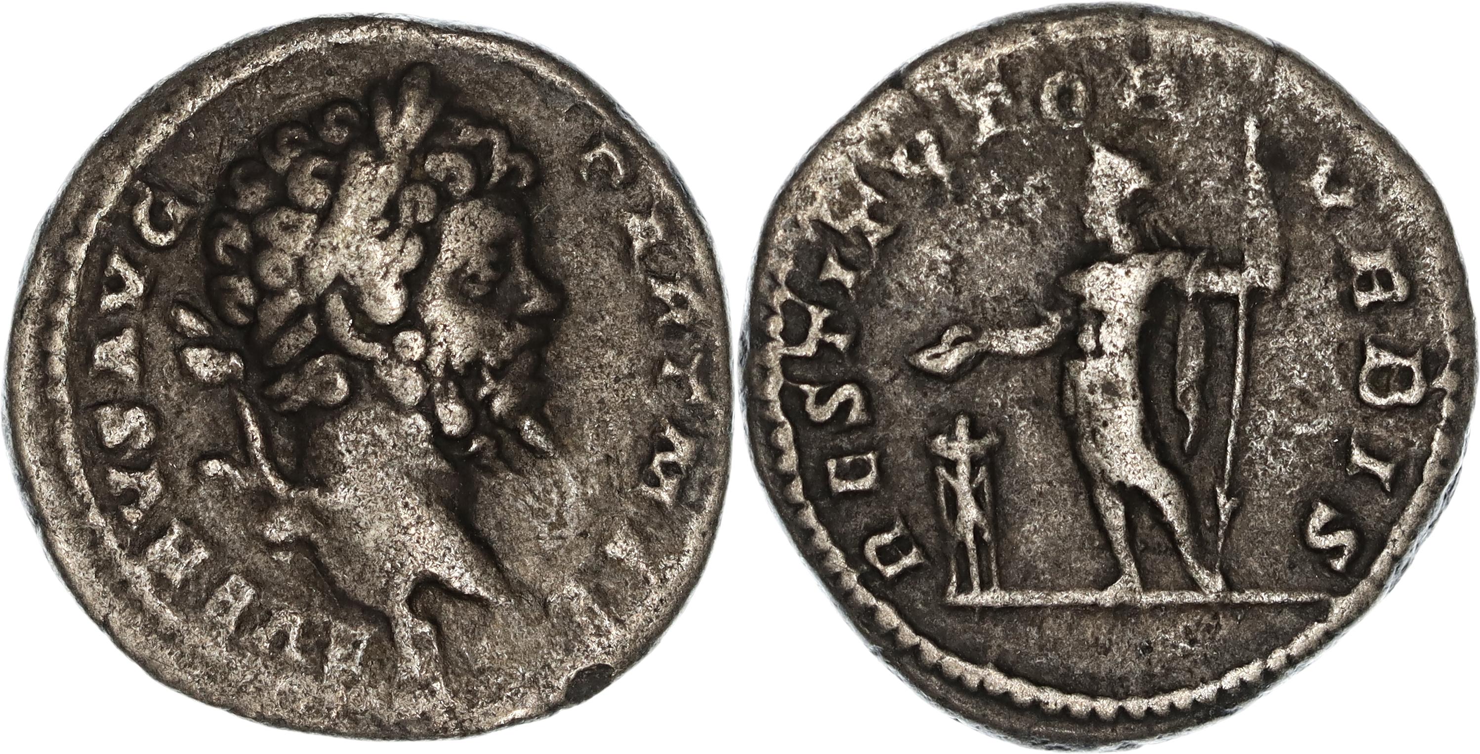 Roman Empire, Septimius Severus, Silver Denarius, 200-201 AD, gF