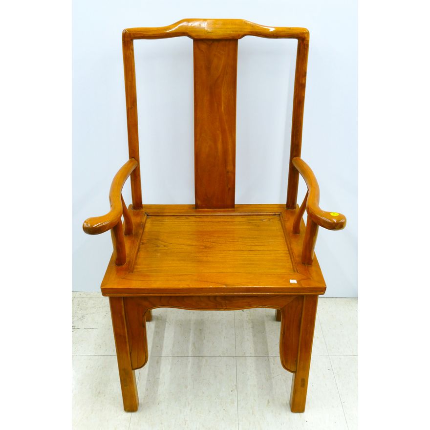 Old Chinese Elmwood Armchair 39''x23''x20''