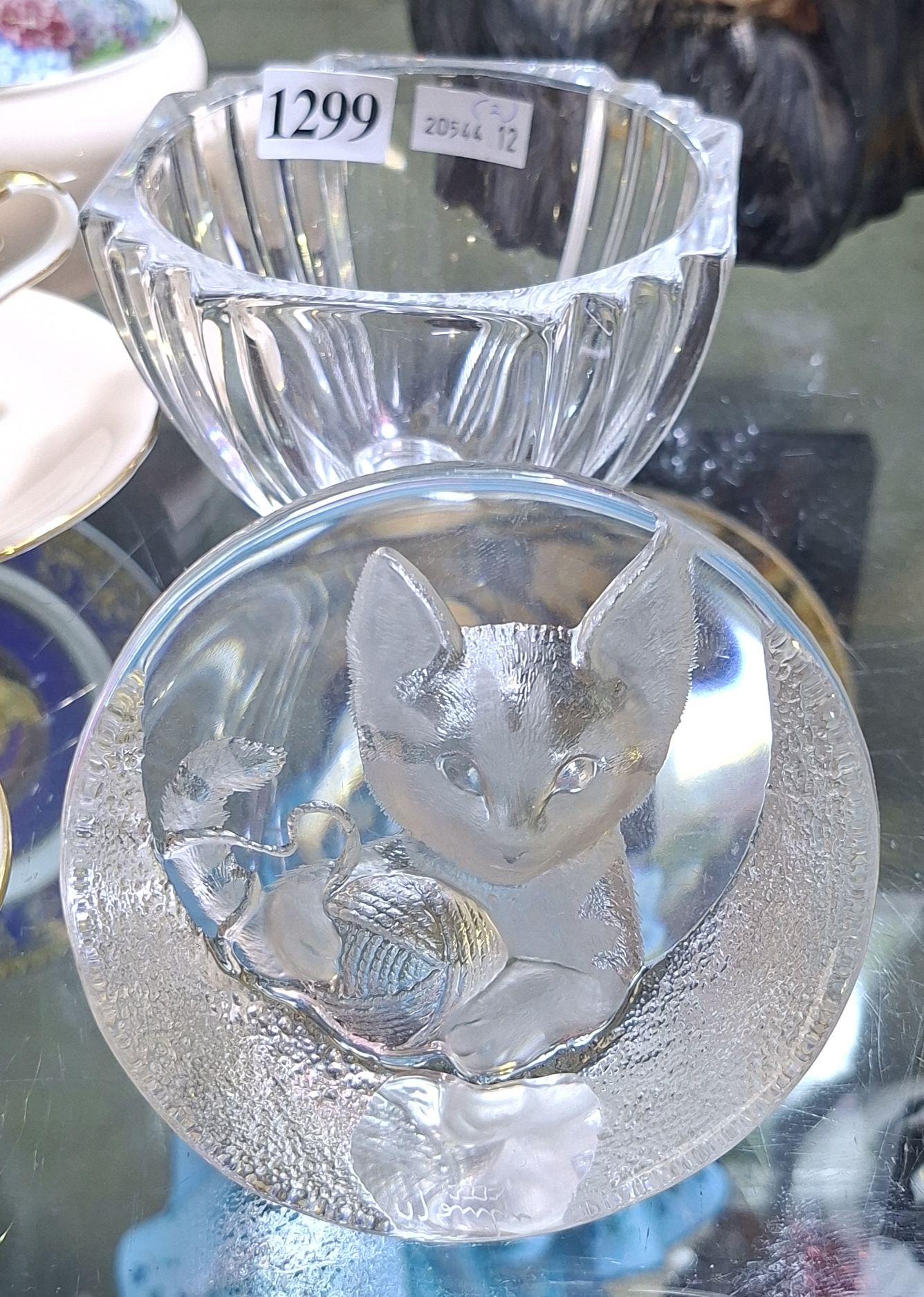 1299 · KOSTA BODA ART GLASS AND VASE