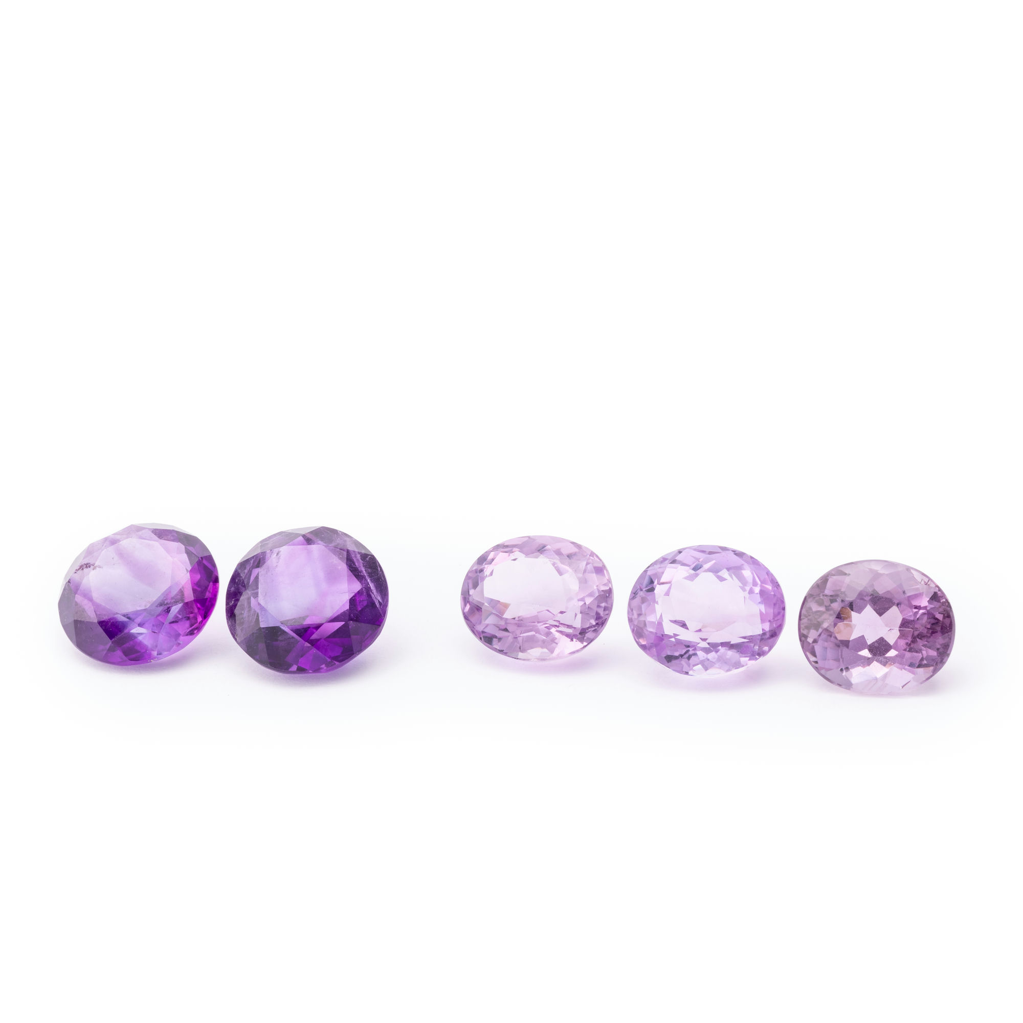 Five Loose Amethyst