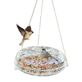 QUACKUPS 12 X 3 UFO CATCH-MESS BIRD FEEDER IDEAL FOR OUTDOOR & WINDOW BIRD WATCHING EASY-TO-HANG BIRD SEEDER PERFECT GIFT FOR BIRD