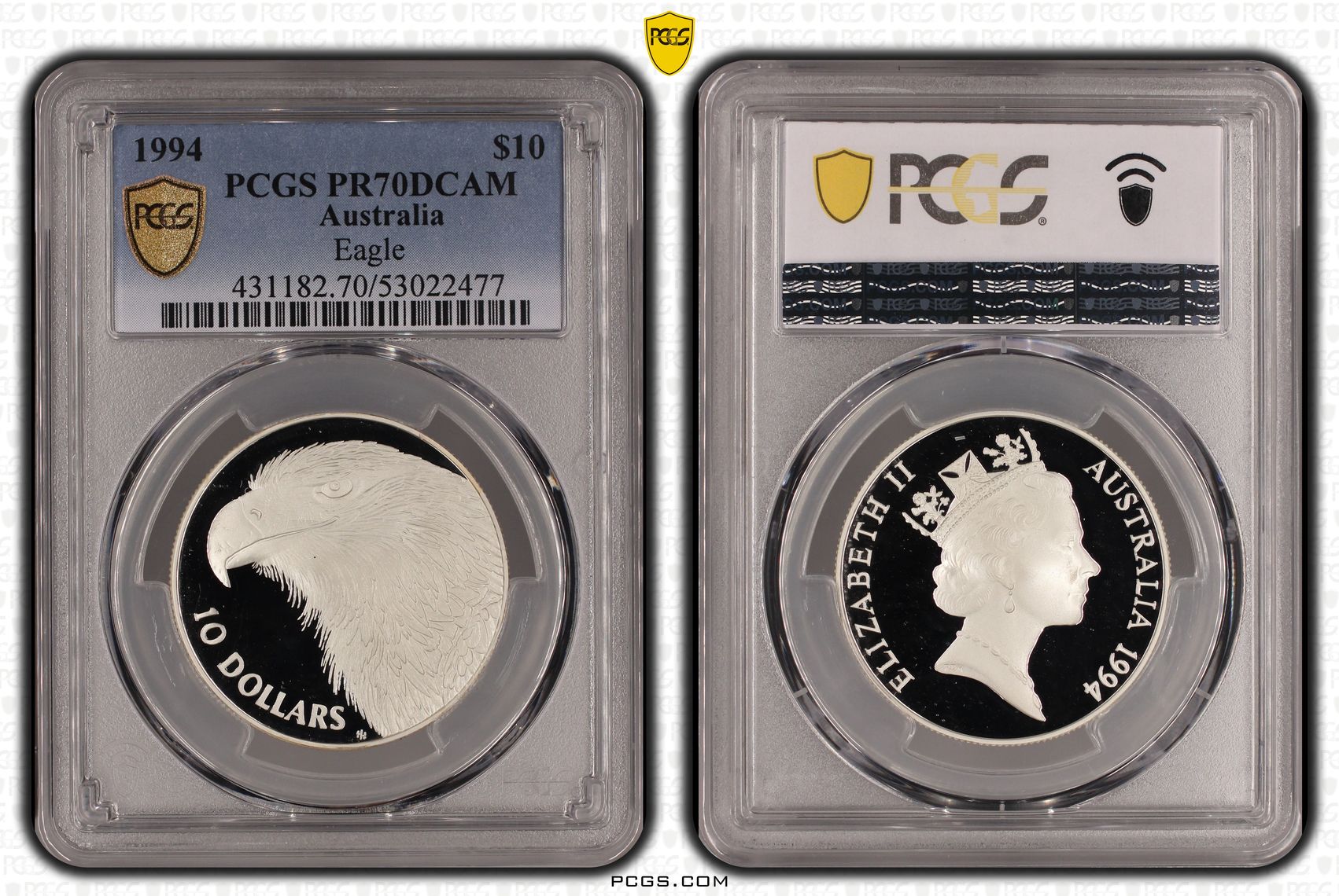 Elizabeth II, Eagle, Ten Dollar, 1994, PCGS PR70DCAM