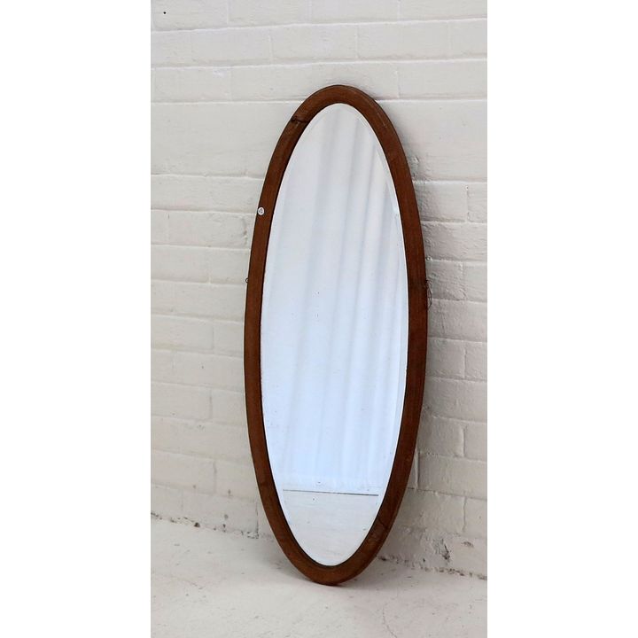 FRAMED OVAL MIRROR