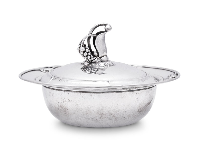 A Georg Jensen Silver Covered Vegetable Dish