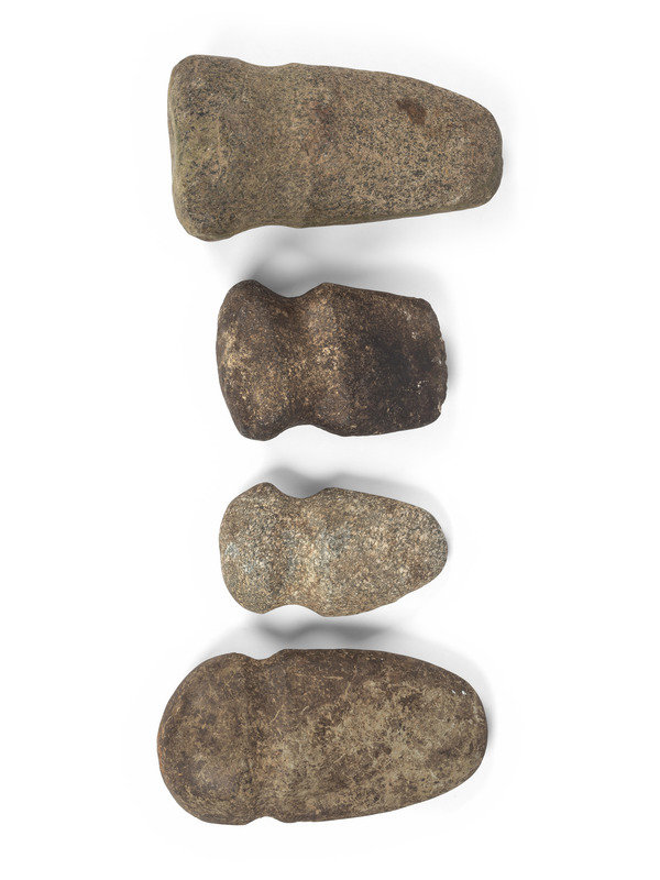 Four Granite Full Groove Axes