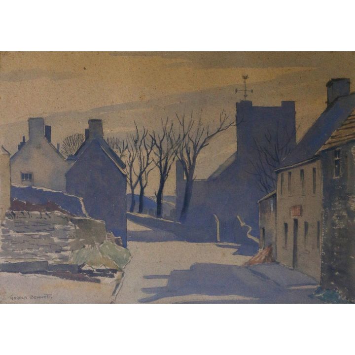 Harold Bennett 'Untitled - village scene'