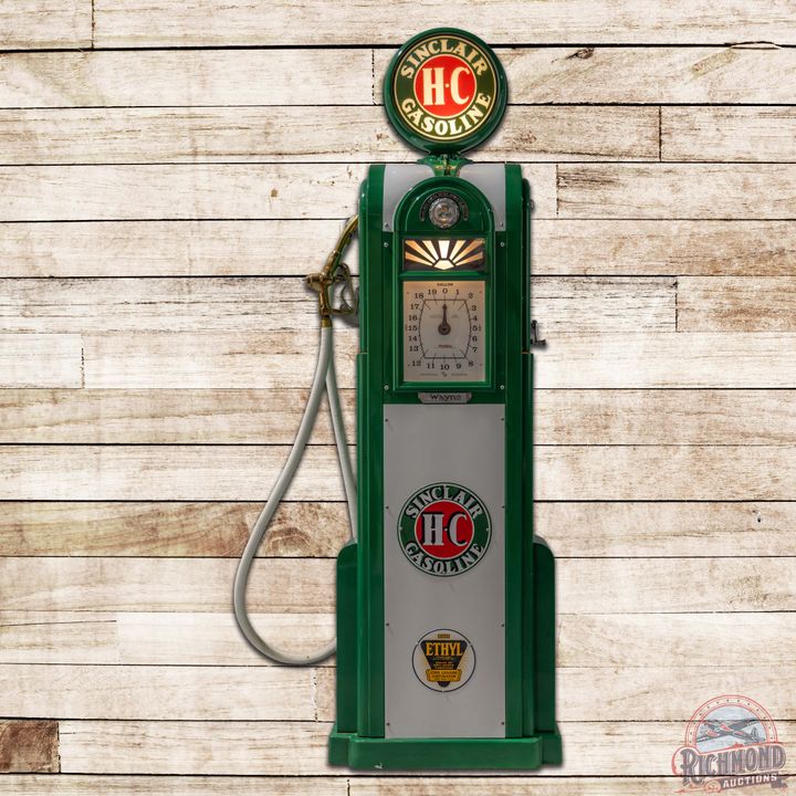 Wayne Model #60 Computing Gas Pump Restored Sinclair H-C Gasoline