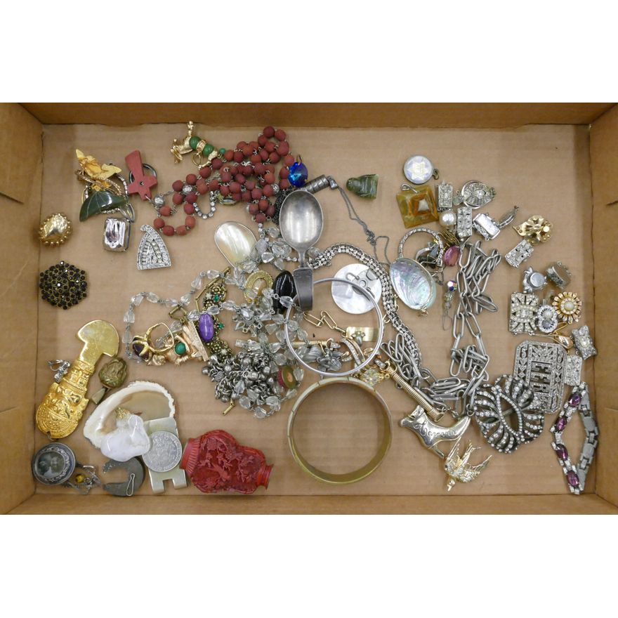 Box Old Costume Jewelry