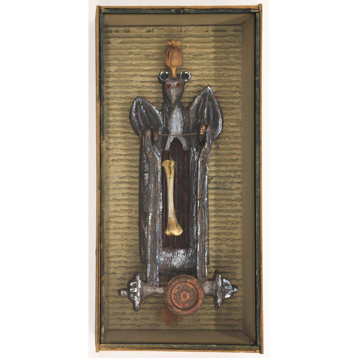 James Martin ''Gothic Knocker'' 1994 Wood with Found Objects