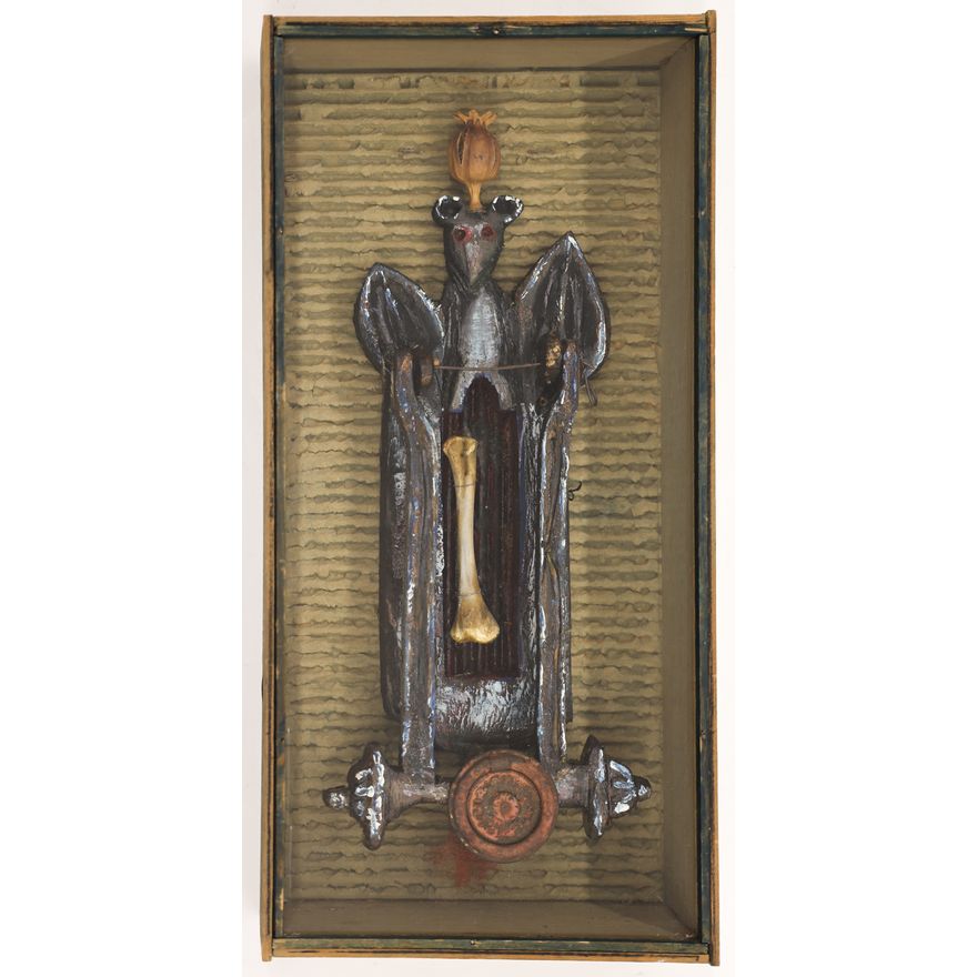 James Martin ''Gothic Knocker'' 1994 Wood with Found Objects