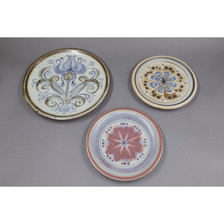 Michael Lucas and Jill Totty (Pheonix Pottery) - Three hanging plates