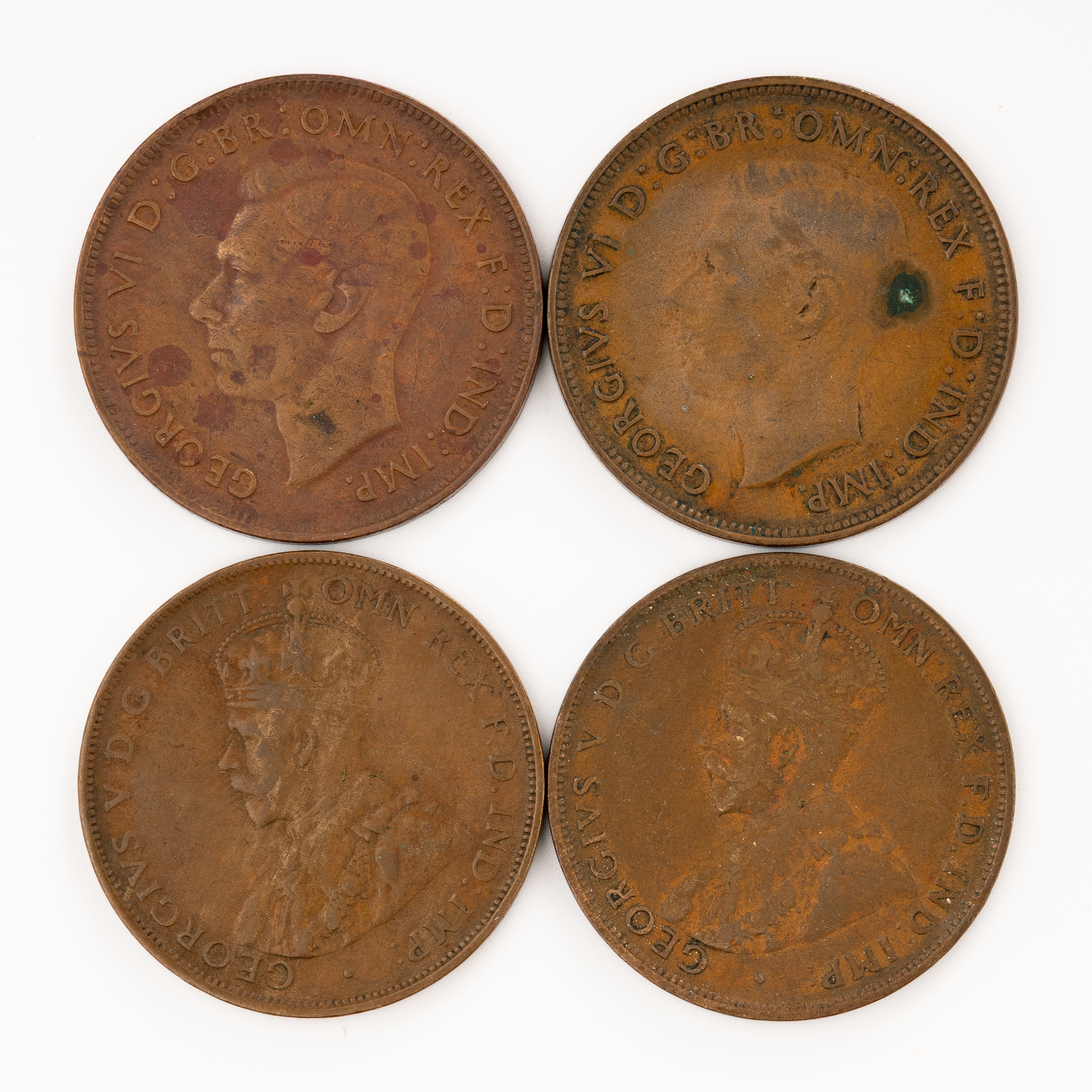 George V - George VI, Penny, 1925 - 1946, gF -aVF