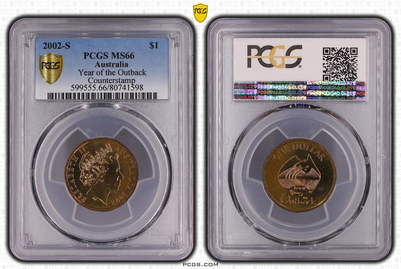 Elizabeth II, Year of the Outback, One Dollar, 2002-S, PCGS MS66
