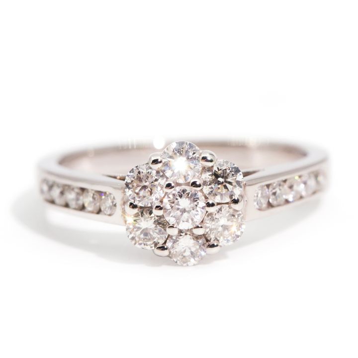 1.00ct Diamond Cluster Ring