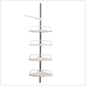 Heartdeco Aluminum Drill Free Corner Shelf Set |