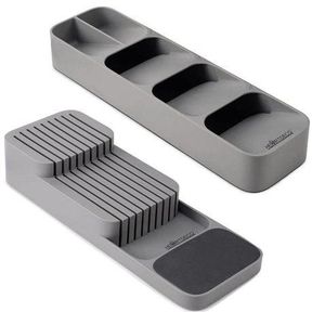 Heartdeco Kitchen Drawer Cutlery Organizer and Knives Storage Tray Set HEARTDECO|