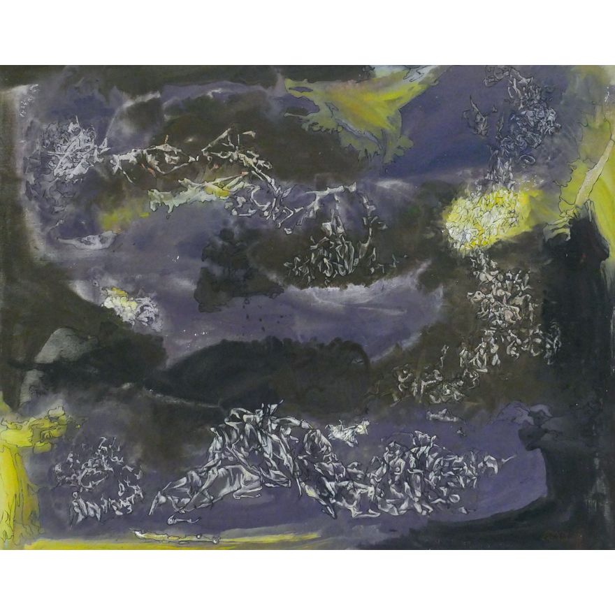Kenneth Callahan ''Requiem'' 1953 Tempera