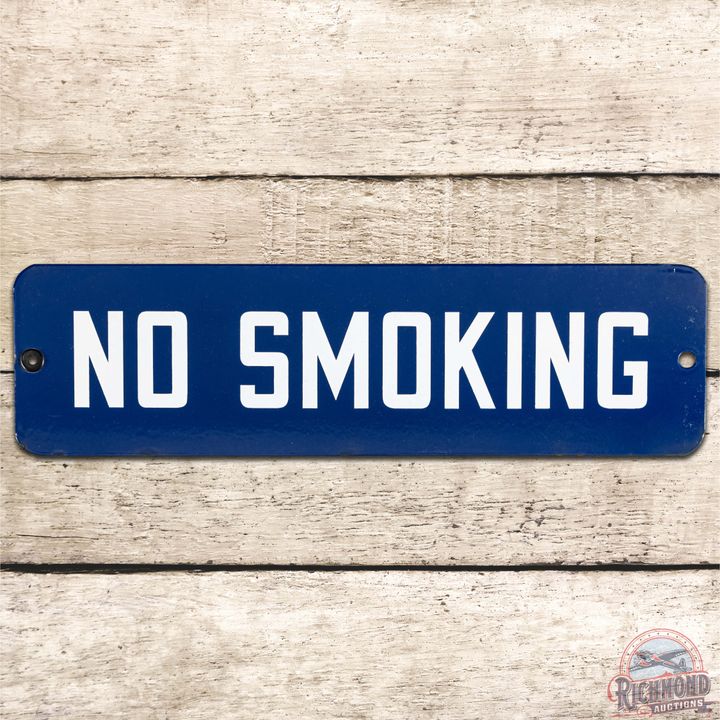 No Smoking SS Porcelain Sign