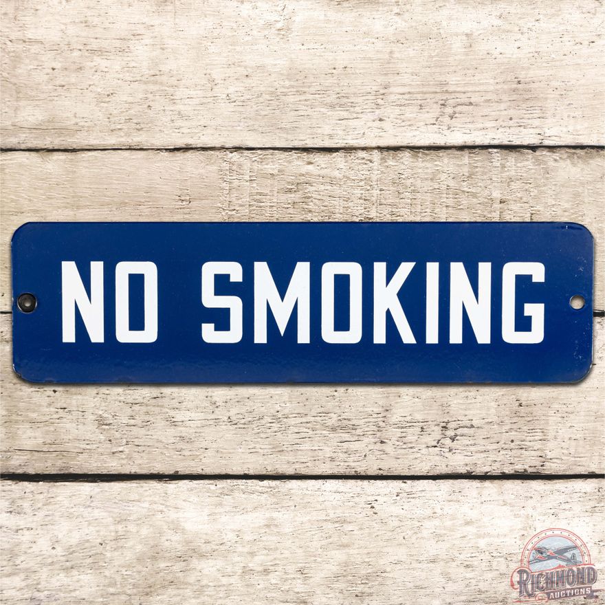 No Smoking SS Porcelain Sign