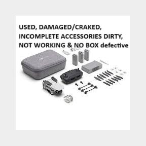 DJI Mini SE Flymore Combo- USED, DAMAGED/CRAKED, INCOMPLETE ACCESSORIES DIRTY, NOT WORKING & NO BOX - HV- defective- 51679/13885 B3 (S4)/