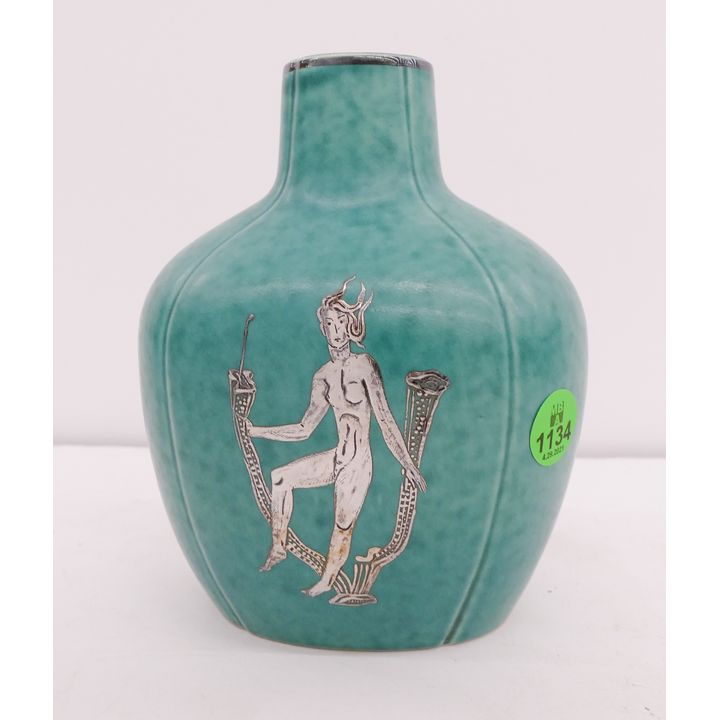 Gustavsberg Argenta Bottle Vase- 6''