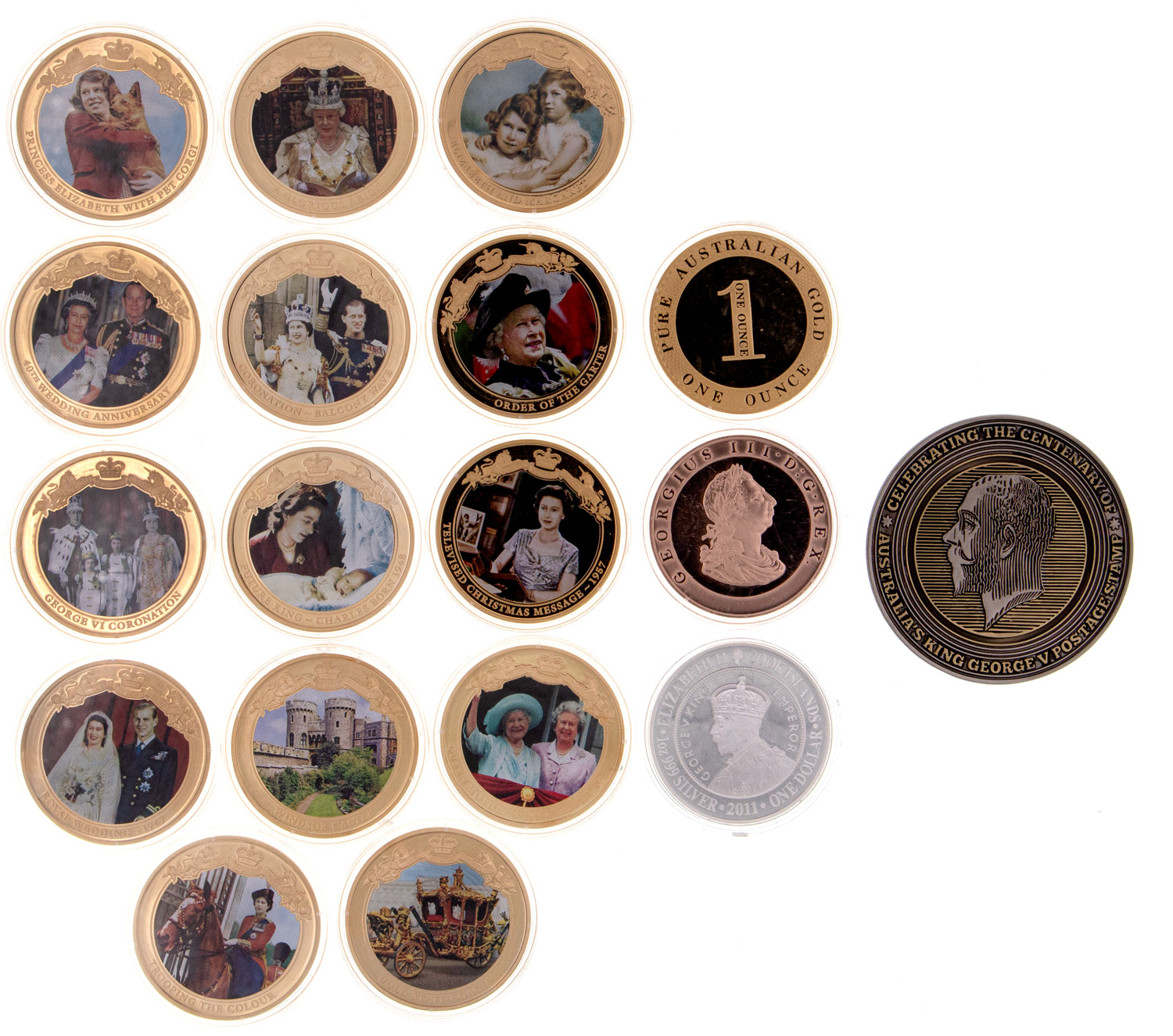 Elizabeth II, Medallions, 2011 - 2016, FDC