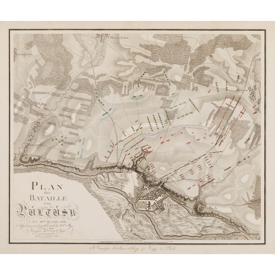 Plan der Bataille von Pultusk…
