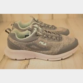 FILA GREY AND MINT PULL-ON ATHLETIC SNEAKER SHOES WOMEN'S SZ 6.5 W
