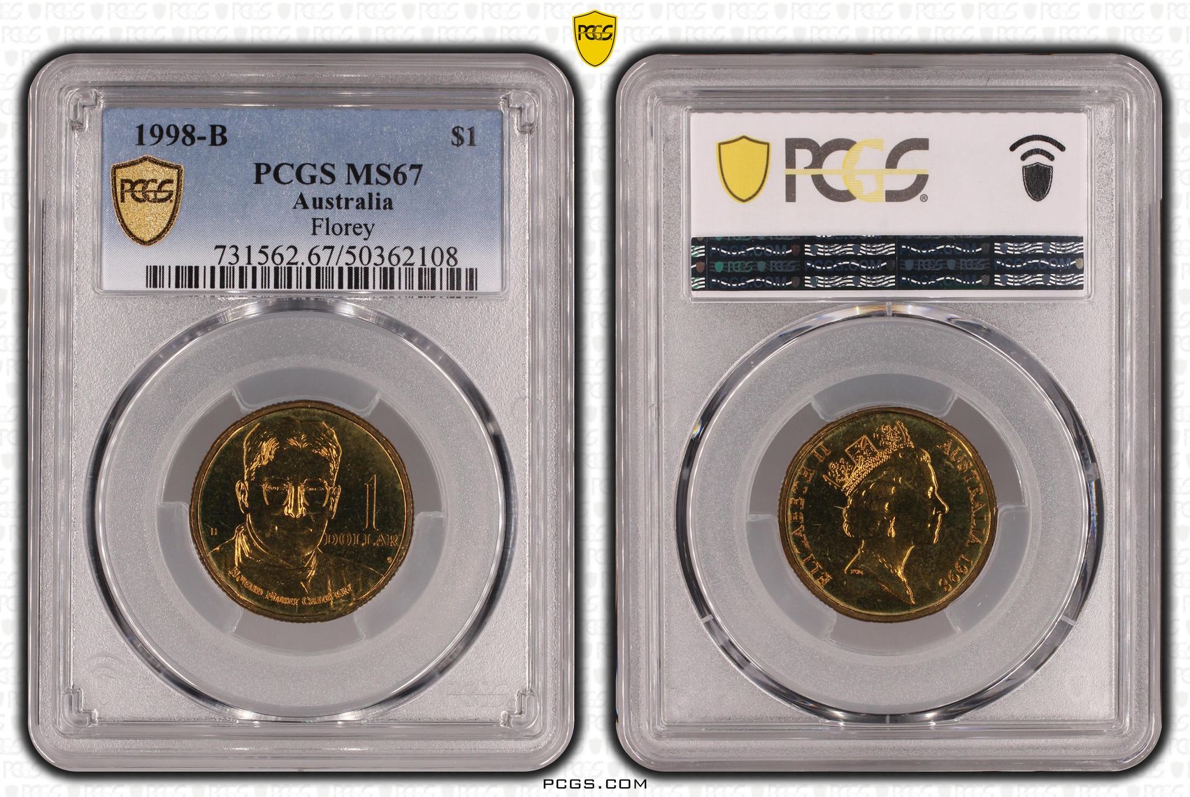 205 · Florey , One Dollar, 1998-B, PCGS MS67