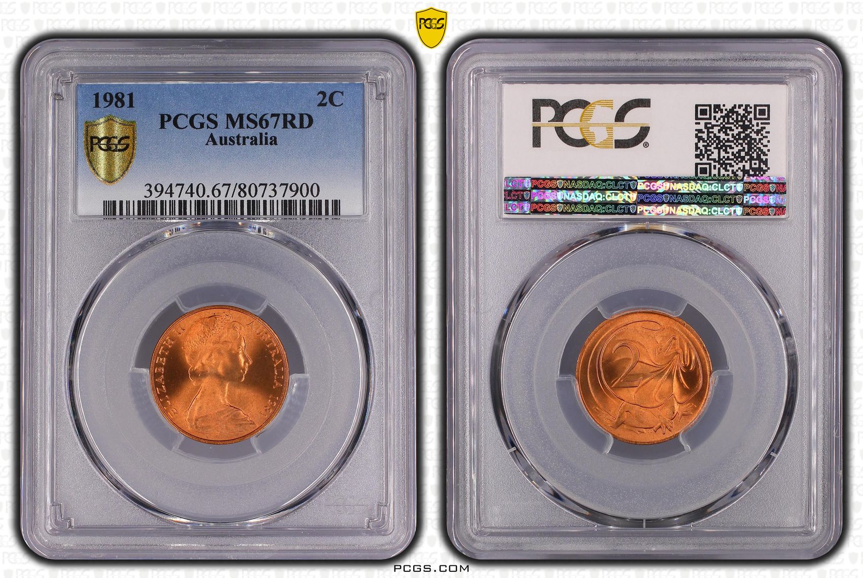 , Two Cent, 1981, PCGS MS67RD