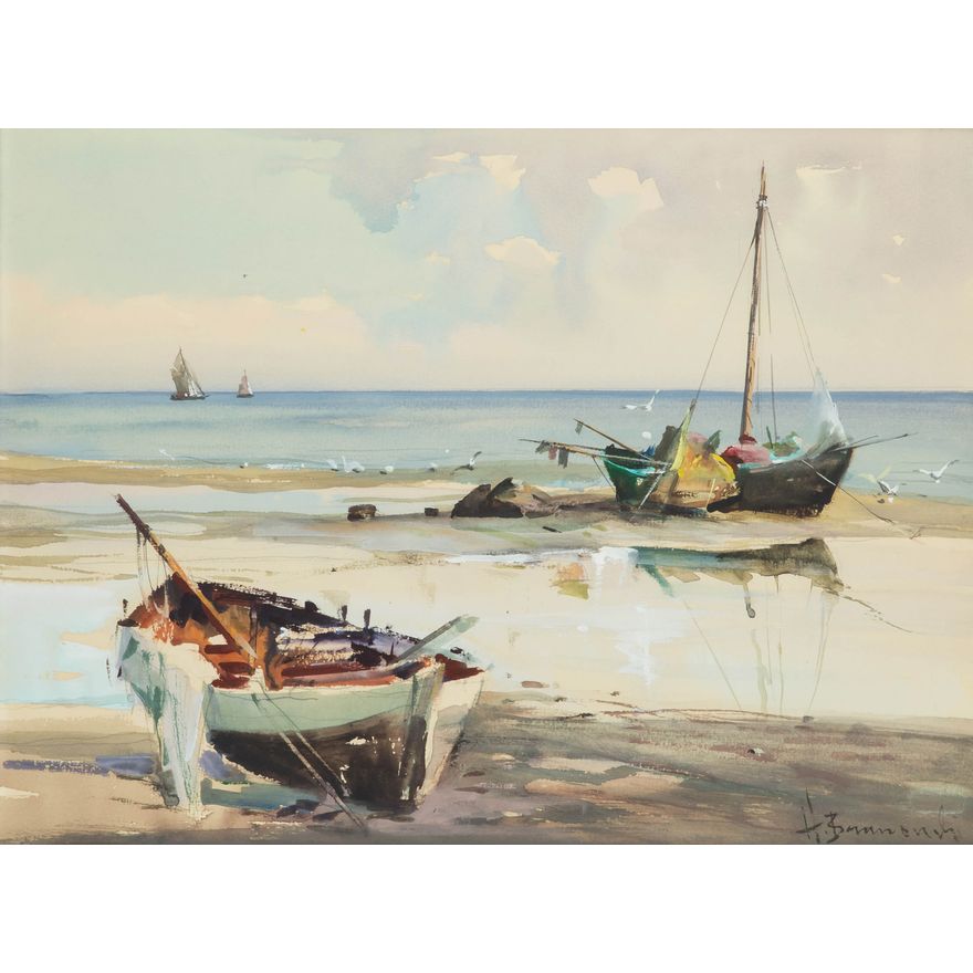 Henryk Baranowski | Łodzie na brzegu