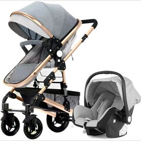 Belecoo Baby Stroller - Grey - one clip broken for arm rest