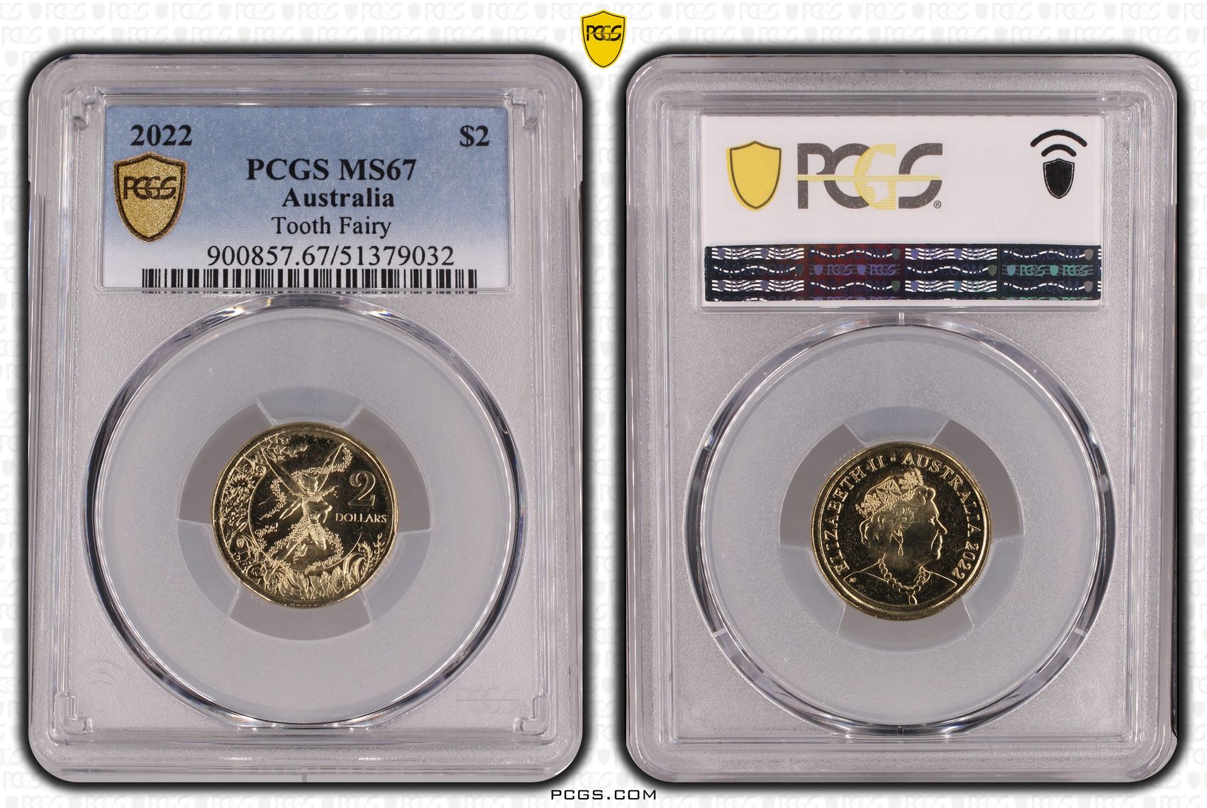 Tooth Fairy, Two Dollar, 2022, PCGS MS67