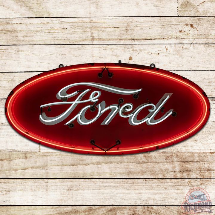 Ford Tractors SS Porcelain Neon Sign