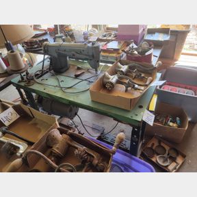 Large vintage industrial Singer sewing machine