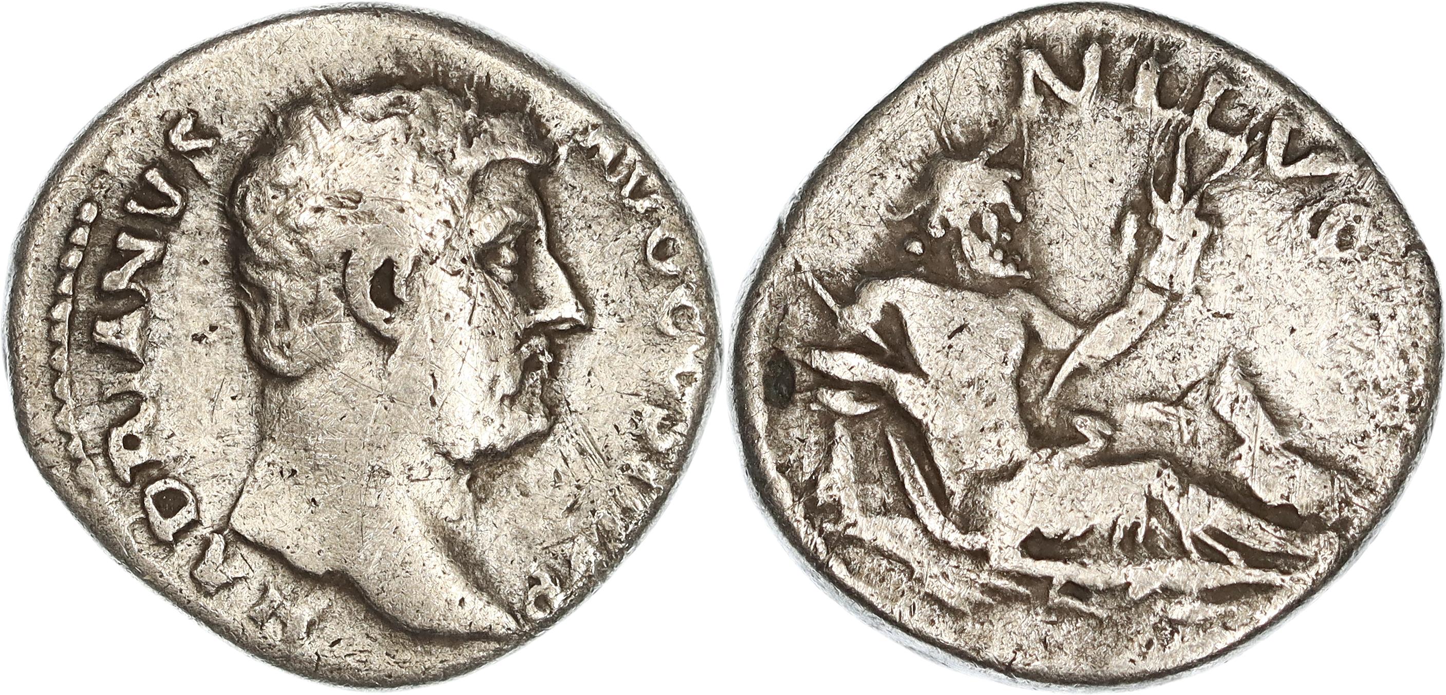 Roman Empire, Hadrian, Silver Denarius, 130-133 AD, gF-nVF