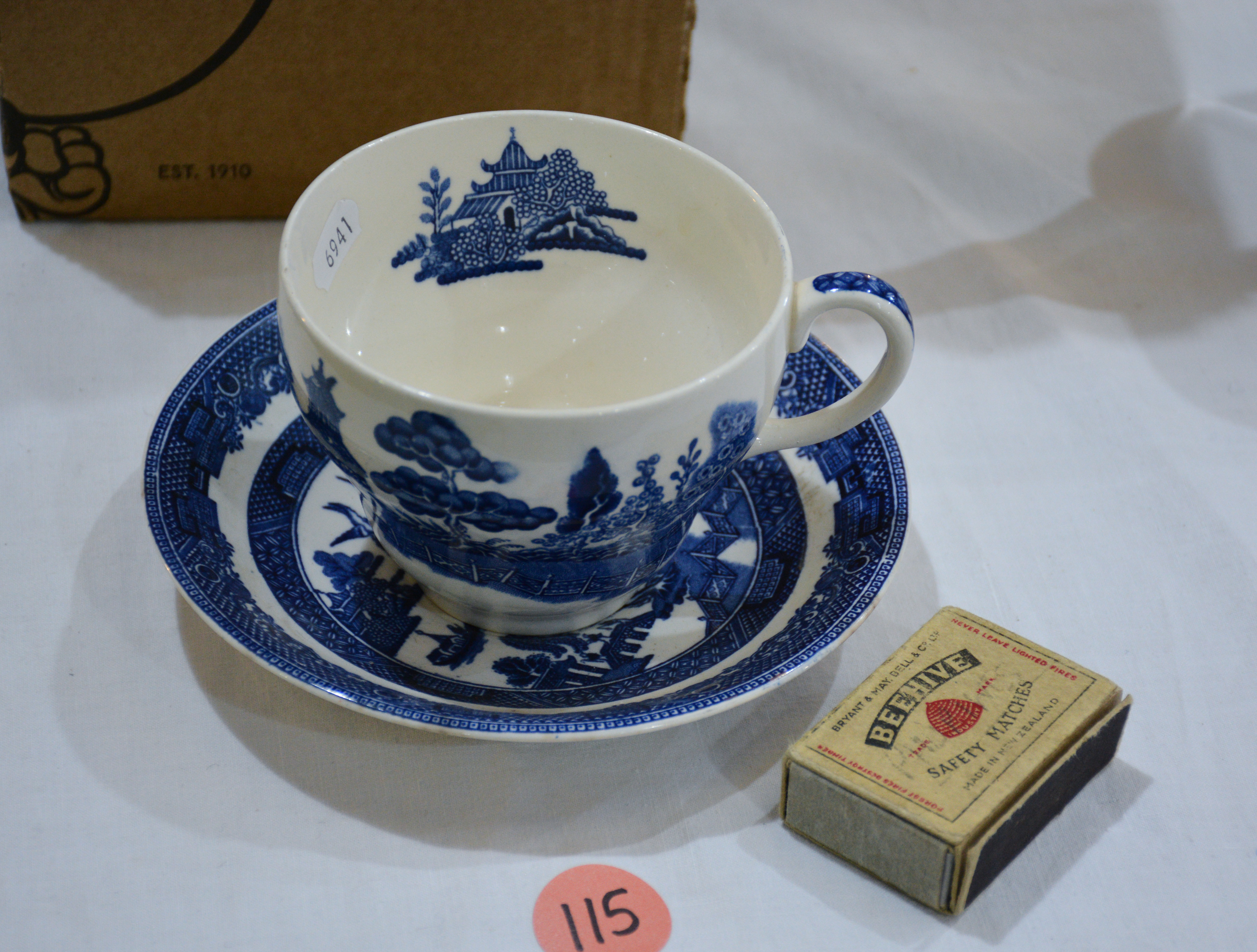 Johnson Bros Willow Cup and Saucer — NZ auction result