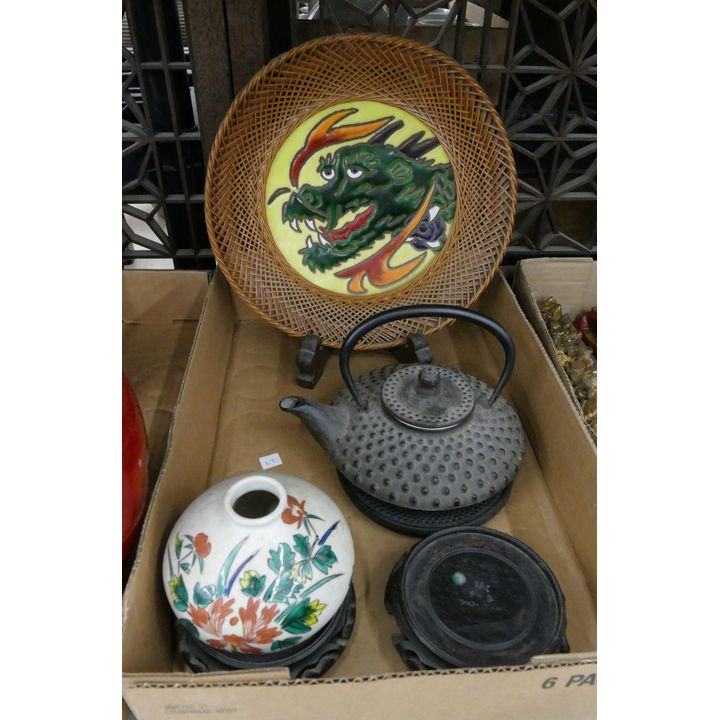Box Japanese Iron Tetsubin Teapot Etc