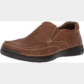IZOD MEN'S FENWAY MOCCASIN CHARLIE DARK TAN SZ 10.5