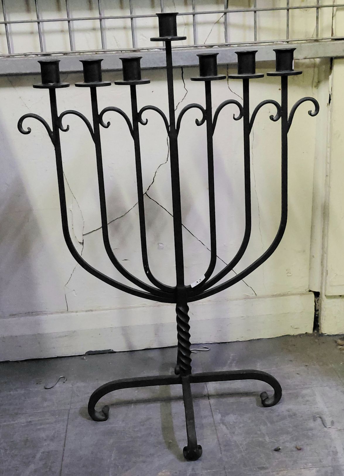 32 · WROUGHT IRON CANDLESTICK