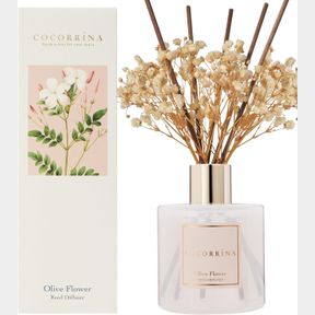 COCORR NA REED DIFFUSER - OLIVE FLOWER SCENTED SCENTED DIFFUSER WITH 8 STICKS HOME FRAGRANCE ESSENTIAL OIL REED DIFFUSER FOR BATHR